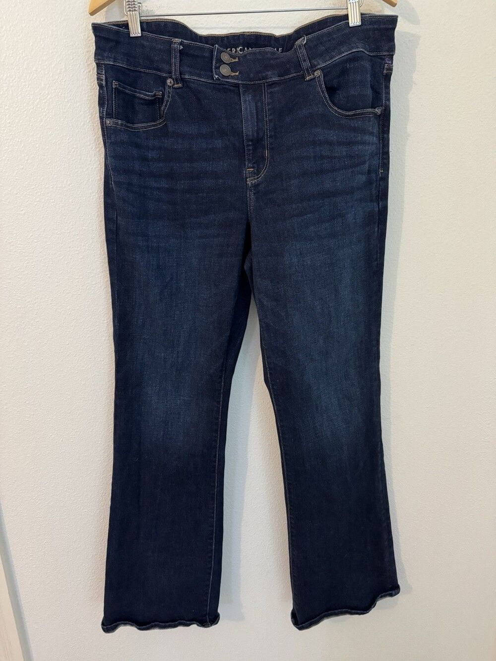 American Eagle Outfitters Next Level Stretch Kick boot Size 18 Long Dark Wash